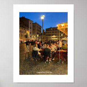 Poster Campo di Fiore, Rome, Italie Imprimer Photo Design