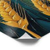 Poster Campo trigal dorado con cuervos (Coin)