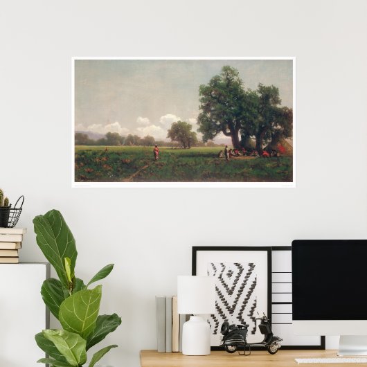 Poster Camps indiens (0716A) (Bureau à domicile)