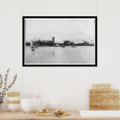 Poster Campus de l'Institut Hampton en Virginie 1899 (Cuisine)