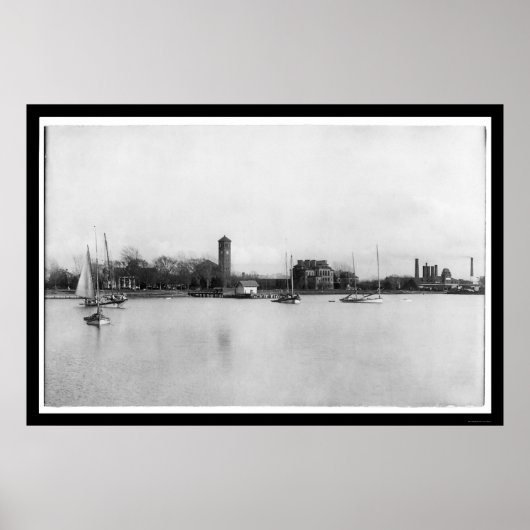 Poster Campus de l'Institut Hampton en Virginie 1899 (Devant)