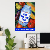 Poster Can All You Can — Bordure (Bureau à domicile)