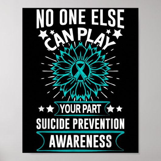 Poster Can Ever Play Your Part Suicide Prevention Awarene (Devant)
