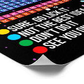 Poster Can I Lick It Periodic Table Funny Science Chemist (Coin)