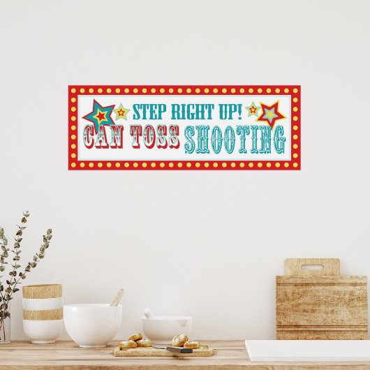 Poster Can Tooth Signer Carnaval Cirque Anniversaire BL (Cuisine)