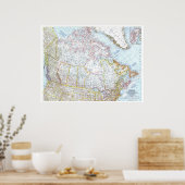 Poster " Canada : 1961 CARTE classique ... (Cuisine)