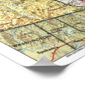 Poster " Canada : 1994 Provinces des Prairies 1/2 carte . (Coin)