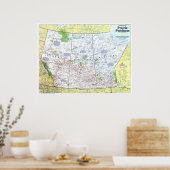 Poster " Canada : 1994 Provinces des Prairies 1/2 carte . (Cuisine)