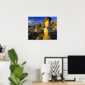 Poster Canada, Alberta, Drumheller. Hoodoos. (Bureau à domicile)