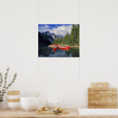 Poster Canada, Alberta, Moraine Lake. Le verre (Cuisine)