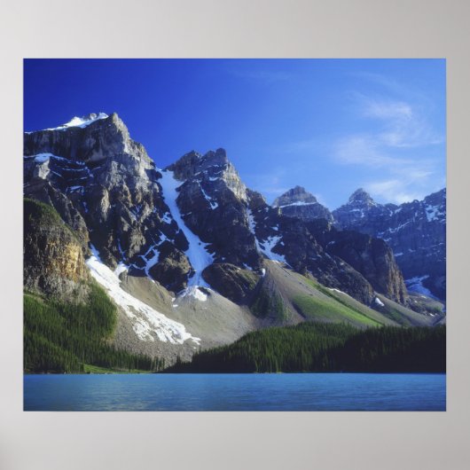 Poster Canada, Alberta, parc national de Banff, Moraine (Devant)