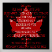 Poster Canada Anthem Souvenir Imprimer (Devant)