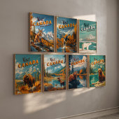 Poster Canada Black Bear Vintage Travel