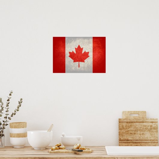 Poster Canada; drapeau canadien (Cuisine)