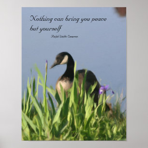 Poster Canada Goose Inner Peace Citation Inspirante