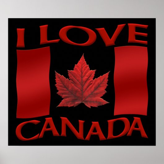 Poster Canada I Love Poster Canada Souvenir Poster (Devant)