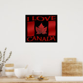Poster Canada I Love Poster Canada Souvenir Poster (Cuisine)