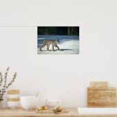 Poster Canada lynx sur neige (Cuisine)