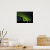 Poster Canada, Manitoba. View of aurora borealis and (Cuisine)