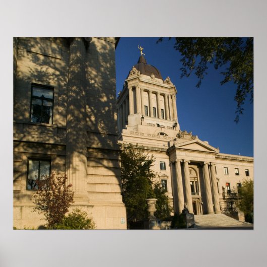 Poster Canada, Manitoba, Winnipeg : bâtiment législatif d (Devant)