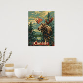 Poster Canada Moose Vintage (Cuisine)