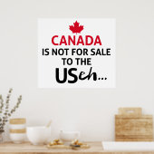 Poster CANADA n'est pas à vendre aux États-Unis eh Funny (Cuisine)
