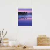 Poster Canada, Ontario, Parc Algonguin, Canoeist on (Cuisine)