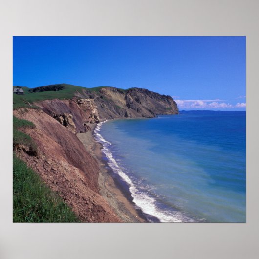 Poster Canada, Québec, Îles de la Madeleine, Cap Alright (Devant)