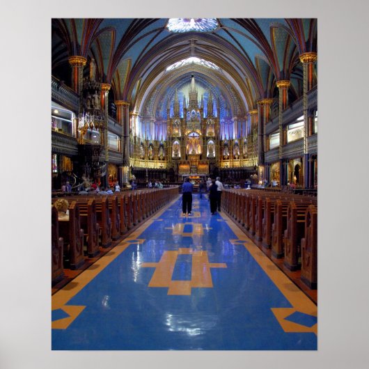 Poster Canada, Québec, Montréal. Intérieur de Notre 3 (Devant)