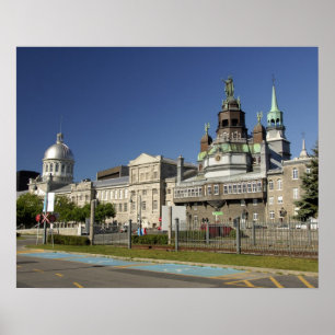 Poster Canada, Québec, Montréal. Vieux-Montréal