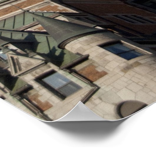 Poster Canada, Québec, Québec. Château Fairmont (Coin)