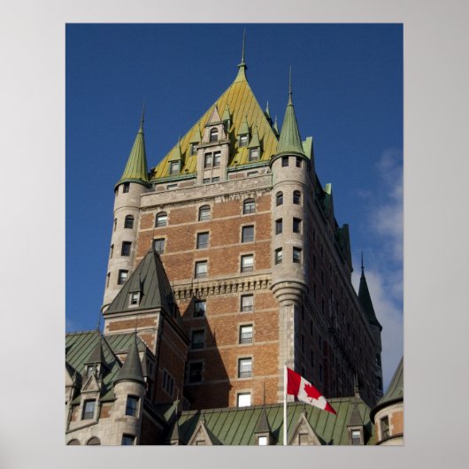 Poster Canada, Québec, Québec. Château Fairmont (Devant)