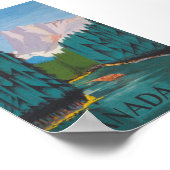 Poster Canada, Rocheuses canadiennes, Vintage voyage (Coin)