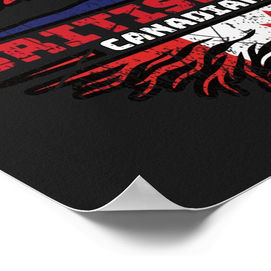 Poster Canada Royaume-Uni Royaume-Uni British Tree (Coin)