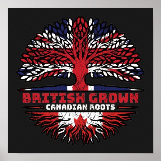 Poster Canada Royaume-Uni Royaume-Uni British Tree (Devant)