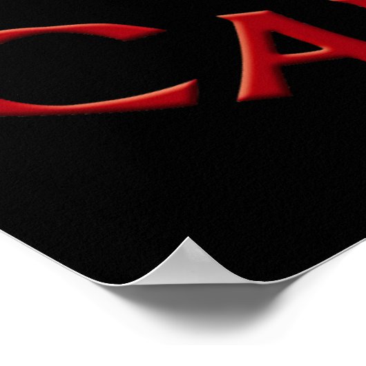 Poster Canada Souvenir Feuille d'érable du Canada (Coin)