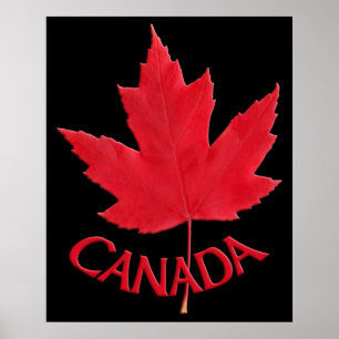 Poster Canada Souvenir Feuille d'érable du Canada 