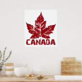 Poster Canada Souvenir Feuille d'érable du Canada  (Cuisine)