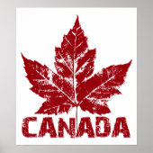 Poster Canada Souvenir Feuille d'érable du Canada (Devant)