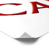 Poster Canada Souvenir Feuille d'érable du Canada  (Coin)