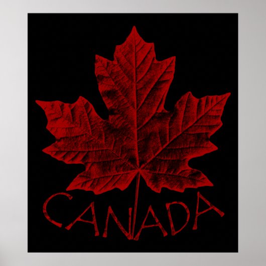Poster Canada Souvenir Feuille d'érable du Canada  (Devant)
