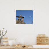 Poster Canada, Terre-Neuve, St. John's. Inukshuk (pour (Cuisine)