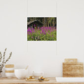 Poster Canada, Yukon, région de Ross River, cabine abando (Cuisine)