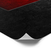 Poster Canadian Flag Stone Texture (Coin)