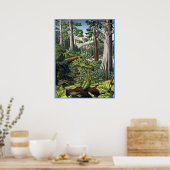 Poster canadien de peinture paysagère par Kim Hunt (Cuisine)