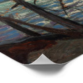 Poster Canadien vintage Tom Thomson Peinture Canoe Lake (Coin)