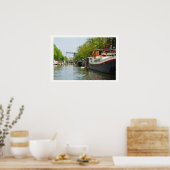 Poster Canal à Amsterdam (Cuisine)