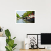 Poster Canal à Amsterdam (Bureau à domicile)
