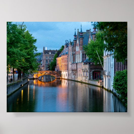 Poster Canal à Bruges (Devant)