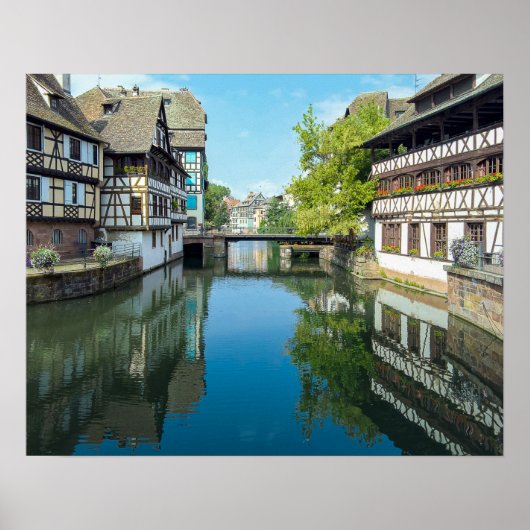 Poster canal à Strasbourg France (Devant)